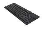 KRS-83 A4tech Comfortkey Wired Natural_A Shape Keyboard USB (Black) US Layout