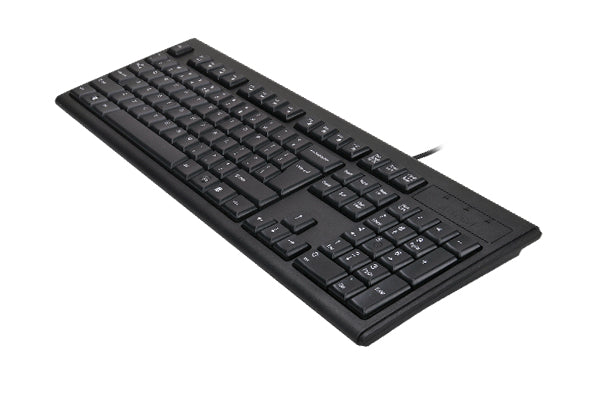 KRS-83 A4tech Comfortkey Wired Natural_A Shape Keyboard USB (Black) US Layout