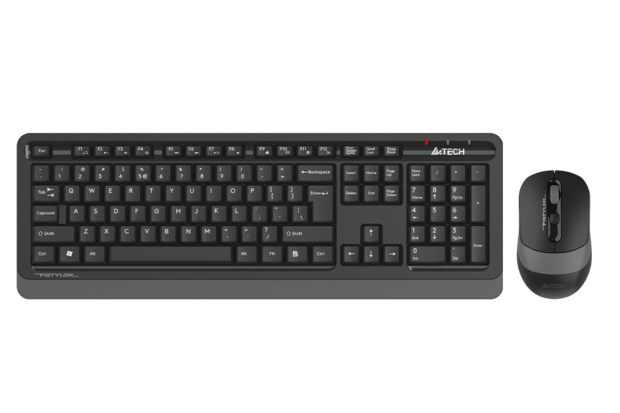 FG1010S A4tech Fstyler Wireless Combo Set ( FGK10+FG10S Silent Click) Grey, US Layout