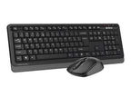 FG1010S A4tech Fstyler Wireless Combo Set ( FGK10+FG10S Silent Click) Grey, US Layout