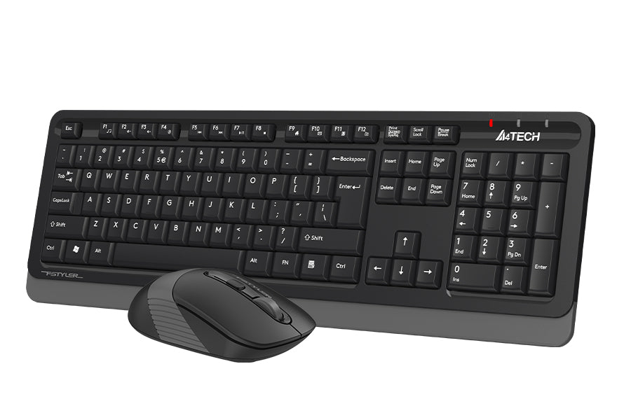 FG1010S A4tech Fstyler Wireless Combo Set ( FGK10+FG10S Silent Click) Grey, US Layout