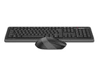 FG1010S A4tech Fstyler Wireless Combo Set ( FGK10+FG10S Silent Click) Grey, US Layout