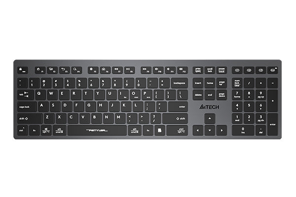 FBX50C A4tech Fstyler Bluetooth & 2.4G Scissor Switch Keyboard, Black, US Layout