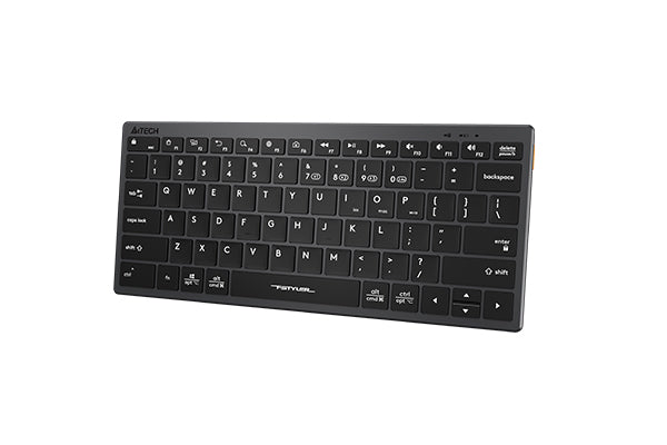 FBX51C A4tech Fstyler Bluetooth & 2.4G Scissor Switch Compact Keyboard Type C, Grey, US Layout