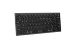 A4tech FBX51C Fstyler Bluetooth & 2.4G Scissor Switch Compact Keyboard Type C, Grey, US Layout