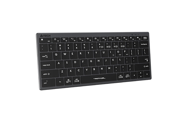 FBX51C A4tech Fstyler Bluetooth & 2.4G Scissor Switch Compact Keyboard Type C, Grey, US Layout