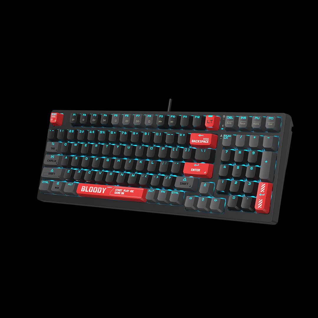 AT98 Bloody Alpha Optical Switch Mechanical Keyboard USB Bloody Red, US Layout