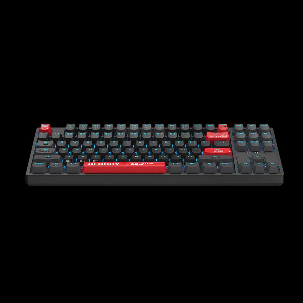 AT87 Bloody Alpha Optical Switch Mechanical Keyboard USB Bloody Red,US Layout