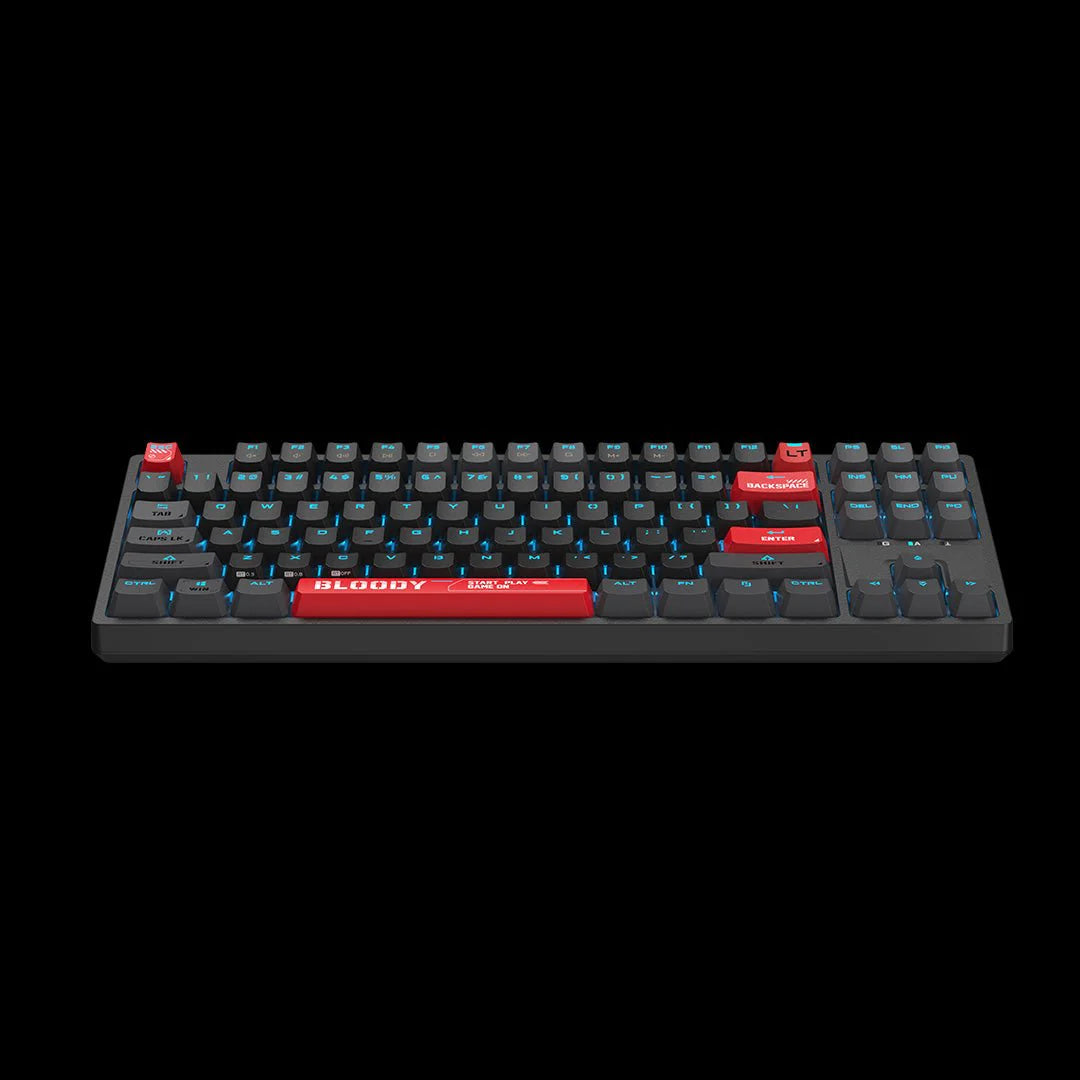AT87 Bloody Alpha Optical Switch Mechanical Keyboard USB Bloody Red,US Layout