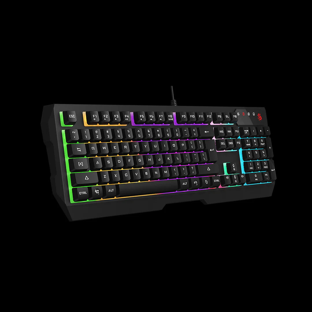 B135N Bloody Neon Illuminated Gaming Keyboard USB Black, US Layout