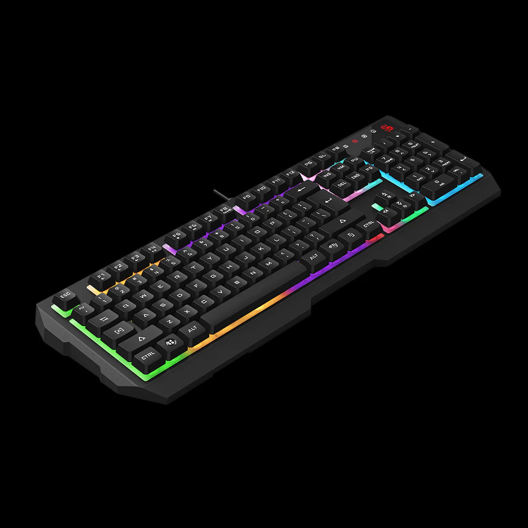 B135N Bloody Neon Illuminated Gaming Keyboard USB Black, US Layout