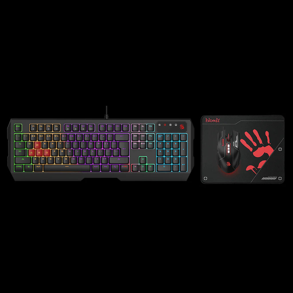B1700 Bloody Gaming Desktop B140N+ES7+BP-50M USB Black, US Layout