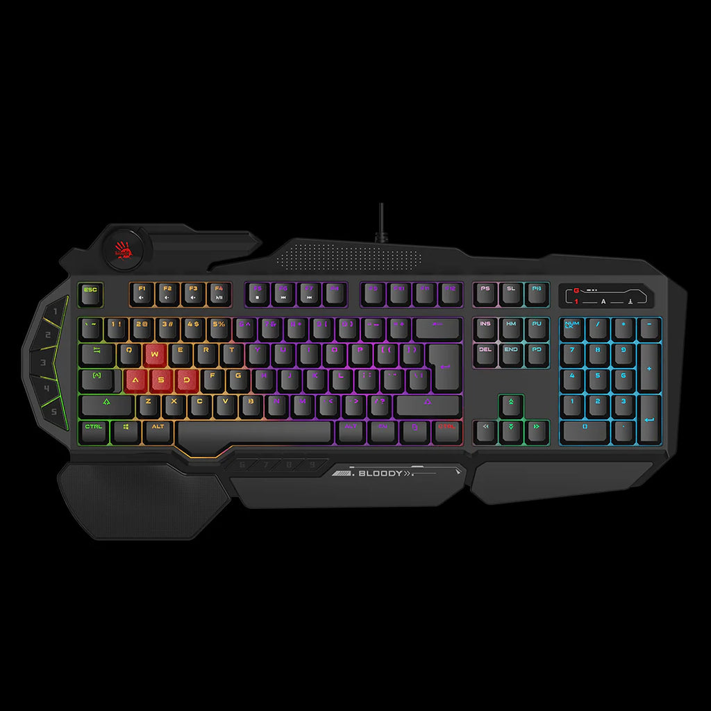 B310N Bloody Neon Illuminated Gaming Keyboard USB Black US Layout