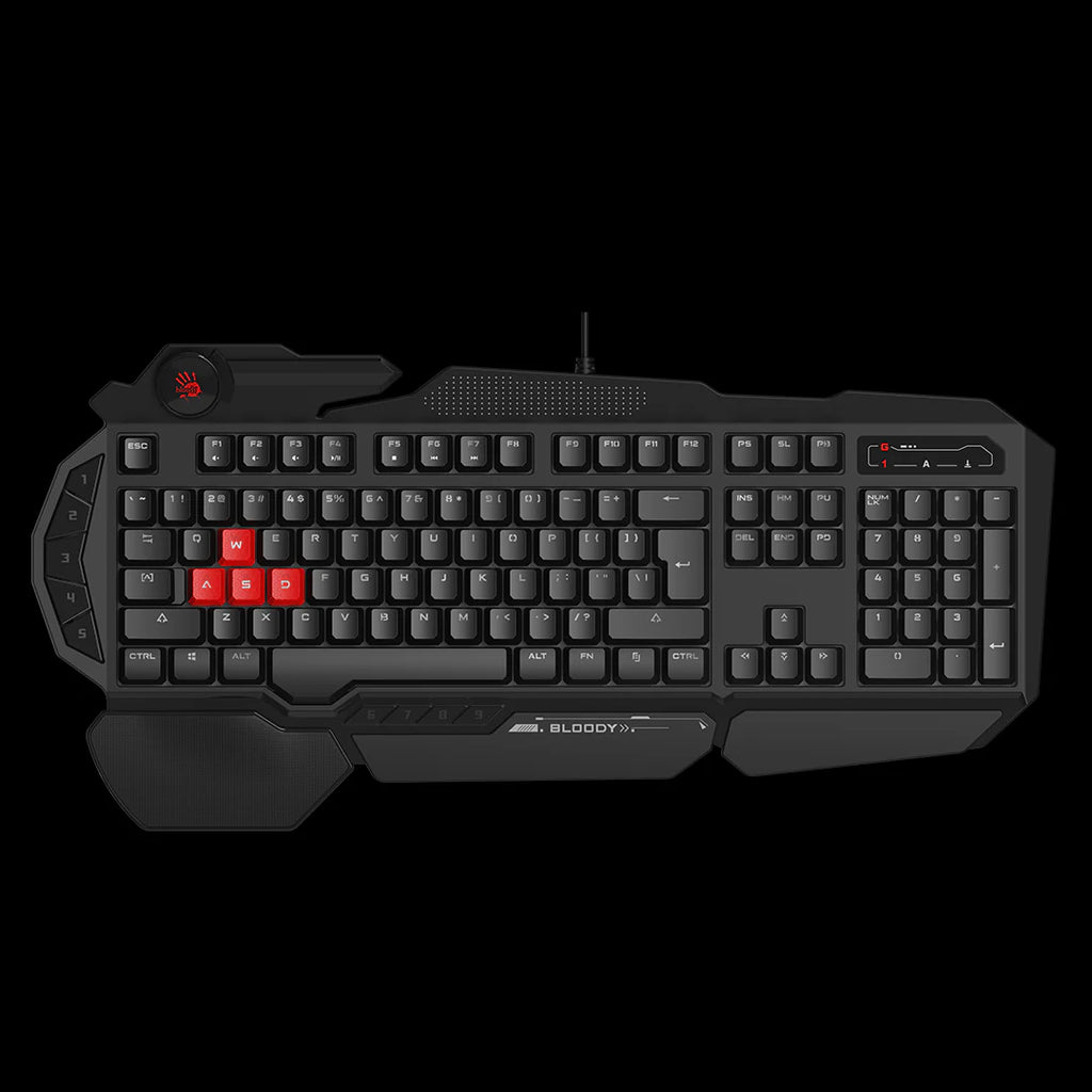B310N Bloody Neon Illuminated Gaming Keyboard USB Black US Layout