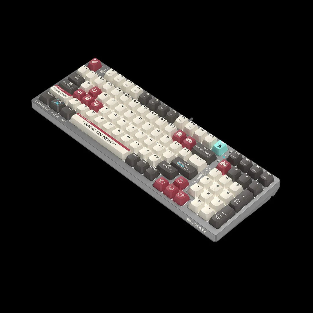 S98 Bloody BLMS Mechanical Gaming Keyboard 80% (98Keys) Compact Style BLMS Red Switch USB Pixels Red US Layout