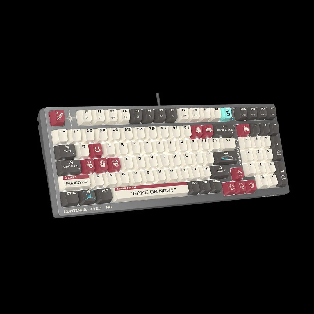 S98 Bloody BLMS Mechanical Gaming Keyboard 80% (98Keys) Compact Style BLMS Red Switch USB Pixels Red US Layout